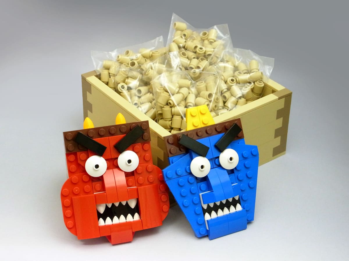 升と鬼のお面の節分用品のセット