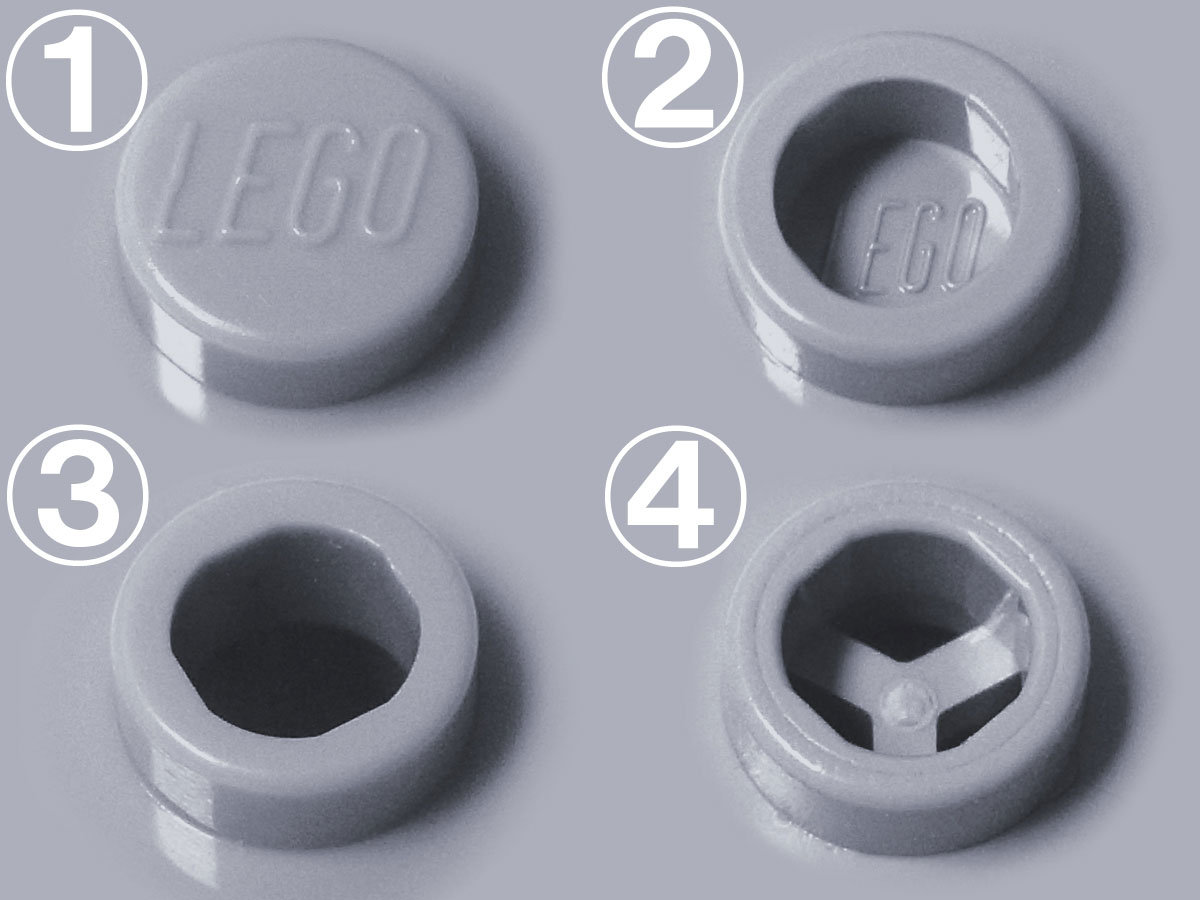 ポッチ（スタッド）の種類